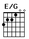 Accord guitare E/G (322100)