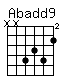 Accord guitare Abadd9 (xx6564)