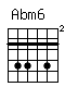 Accord guitare Abm6 (466464)